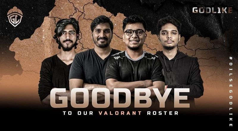 Godlike Esports bids farewell to their Valorant roster (Image via Instagram)