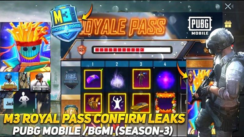 Full list of RP rewards in BGMI M3 season (Image via Gaming Area YT)