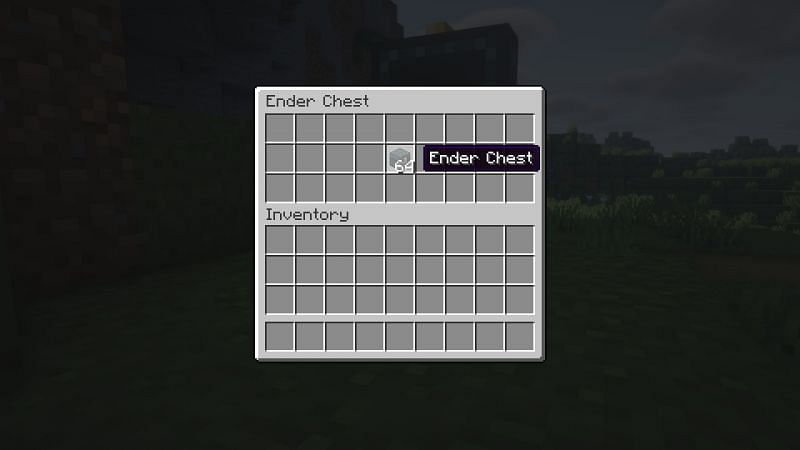 A stack of ender chests stored in an ender chest (Image via Minecraft)