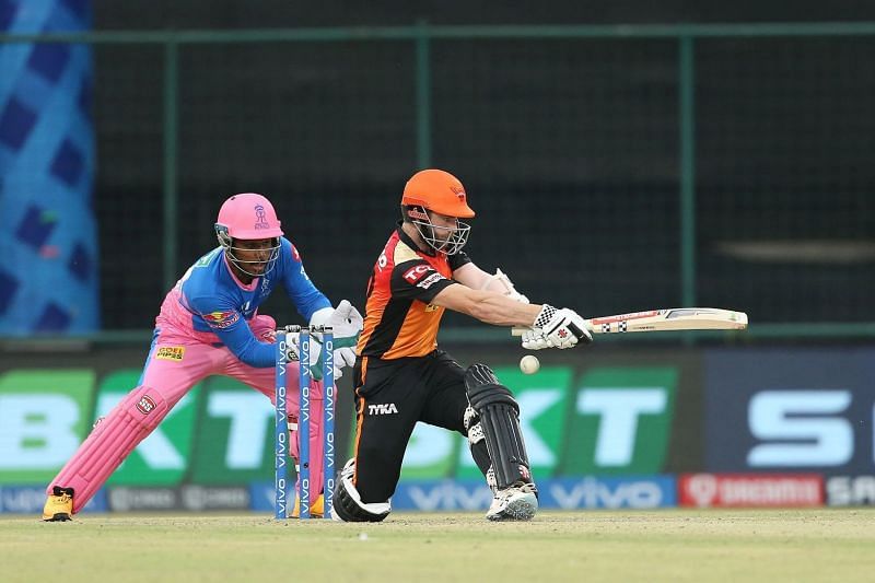 Sunrisers Hyderabad (SRH) captain Kane Williamson play a shot. (Pic: IPLT20.COM)