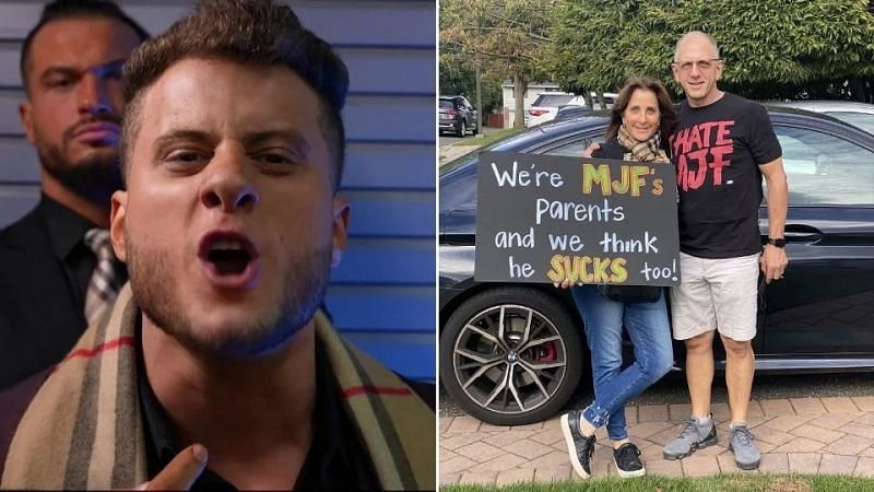 MJF didn&#039;t like his mom&#039;s message the first time (Pic Source: AEW)