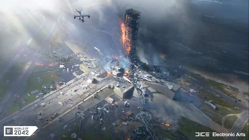 Battlefield 2042&rsquo;s beta will begin in October (Image via Dice, EA)