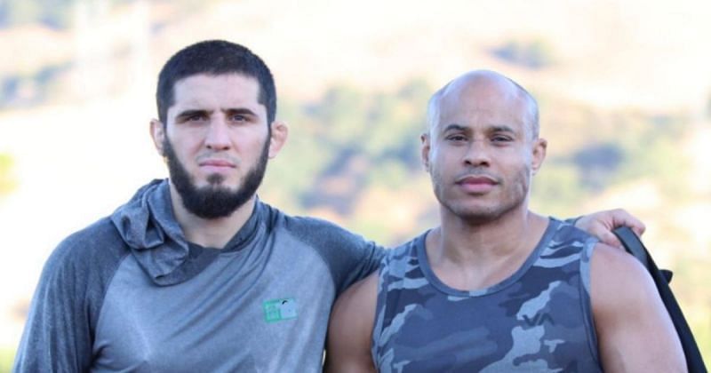 Islam Makhachev (left), Ali Abdelaziz (right) [Credits: @islam_makhachev via Instagram]