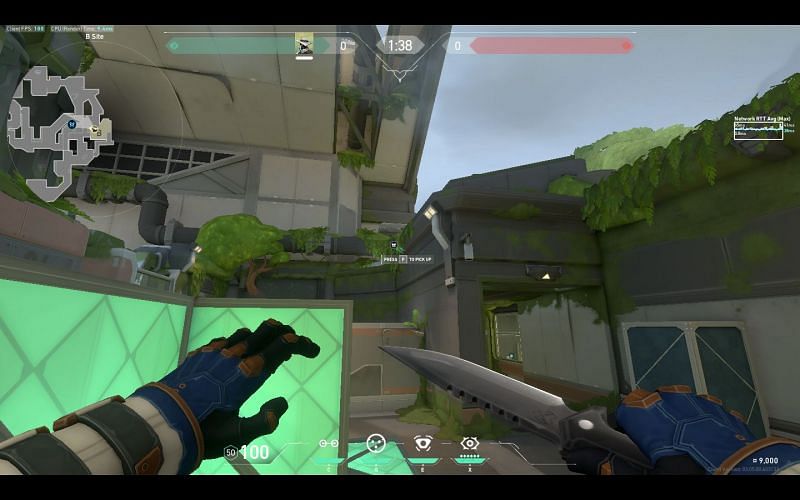 Spycam location &mdash; Over B Generator area (Screengrab from game)