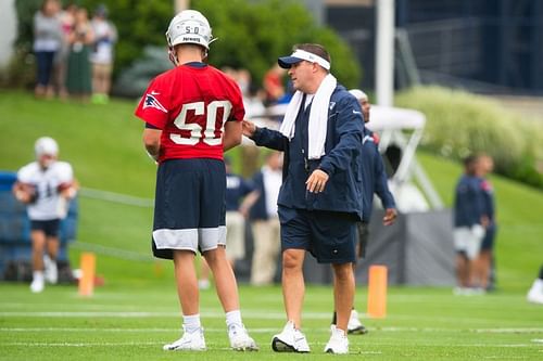 New England Patriots Training Camp/ Mac Jones and OC Josh McDaniels