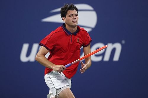 Taylor Fritz in action against Alex de Minaur