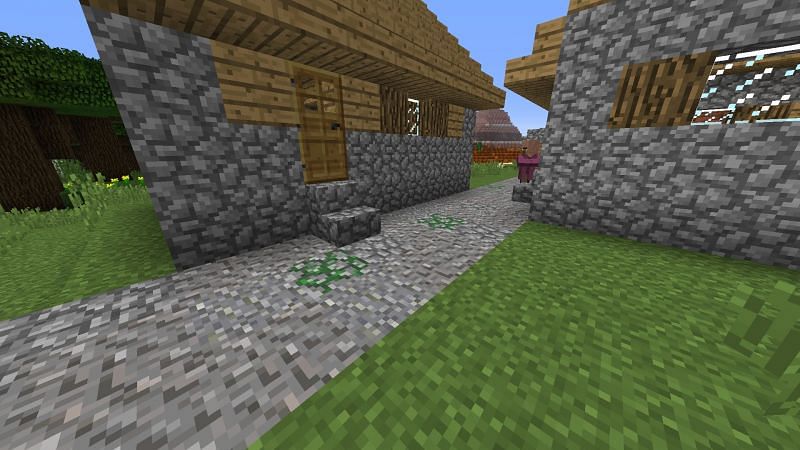 A gravel pathway (Image via Minecraft)