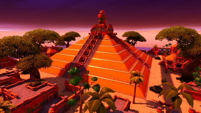 Pyramids POI in Fortnite Chapter 2 Season 8 (Image via Epic Games)