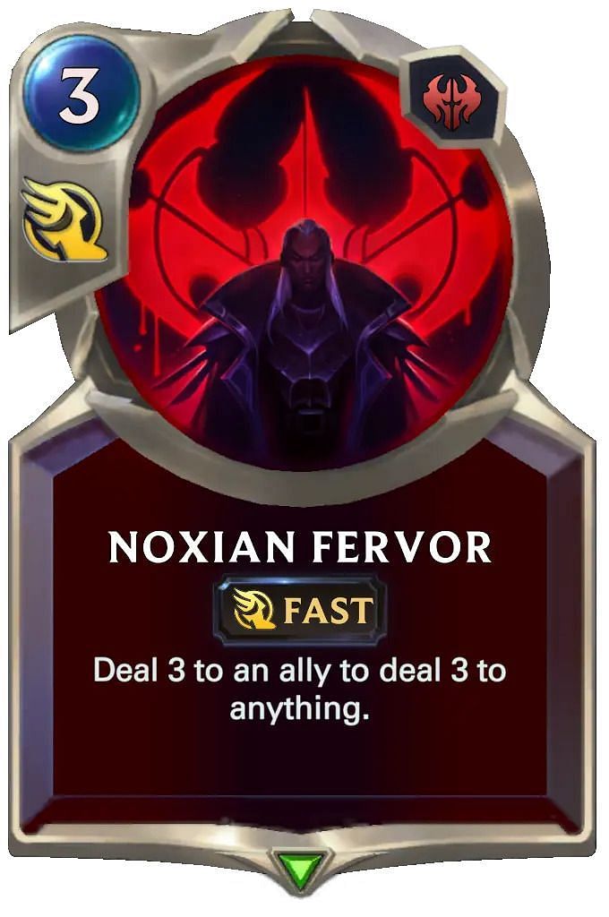 Noxian Fervour is a highly versatile card (Image via Riot Games)