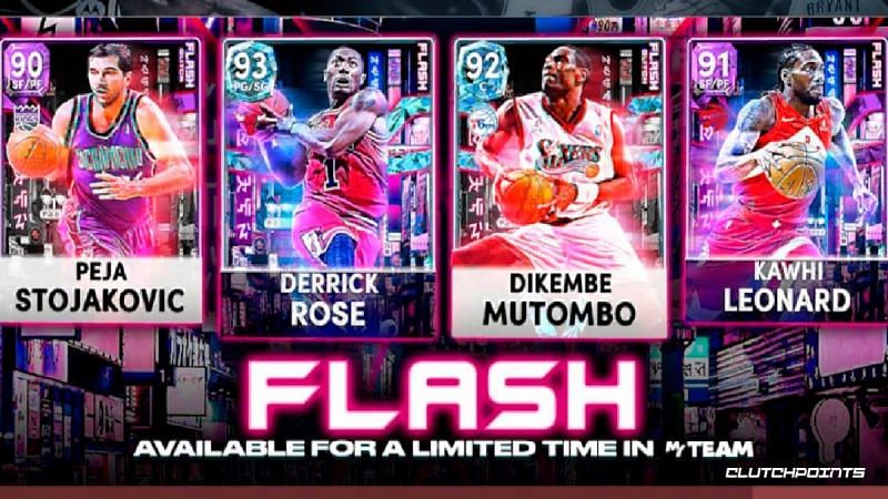 NBA 2K22 added the first set of Flash Packs earlier today. (Image via NBA 2K22)