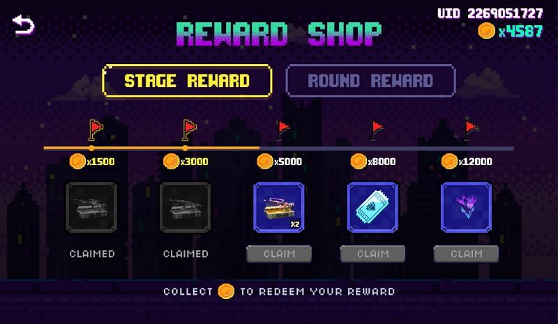 The Stage Rewards include the backpack (Image via Free FIre)