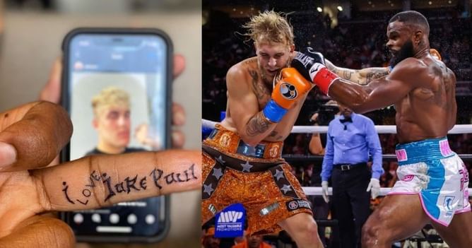 Tyron Woodley gets 'I Love Jake Paul' tattooed on his finger and calls for an immediate rematch with 'The Problem Child'