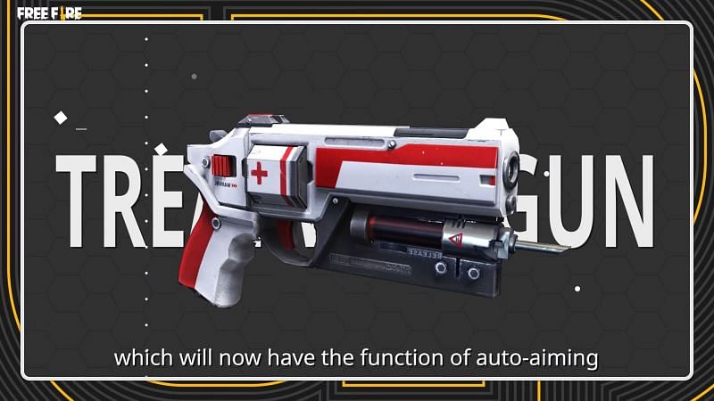 Treatment gun is set to have the feature of auto-aiming (Image via Free Fire)