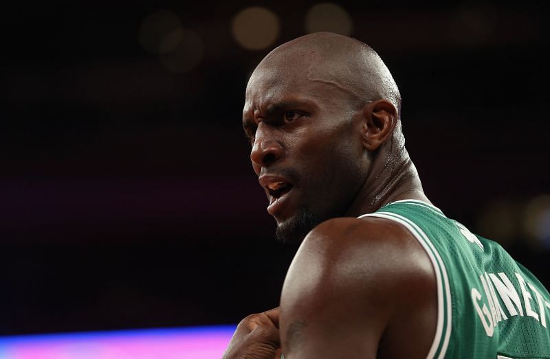 Kevin Garnett in a game against the New York Knicks