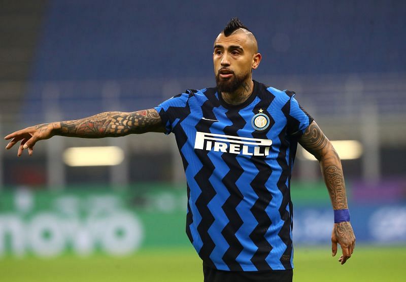 Vidal in action for Inter Milan