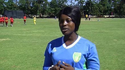 A player during an interview (Image Courtesy: ICC Cricket)