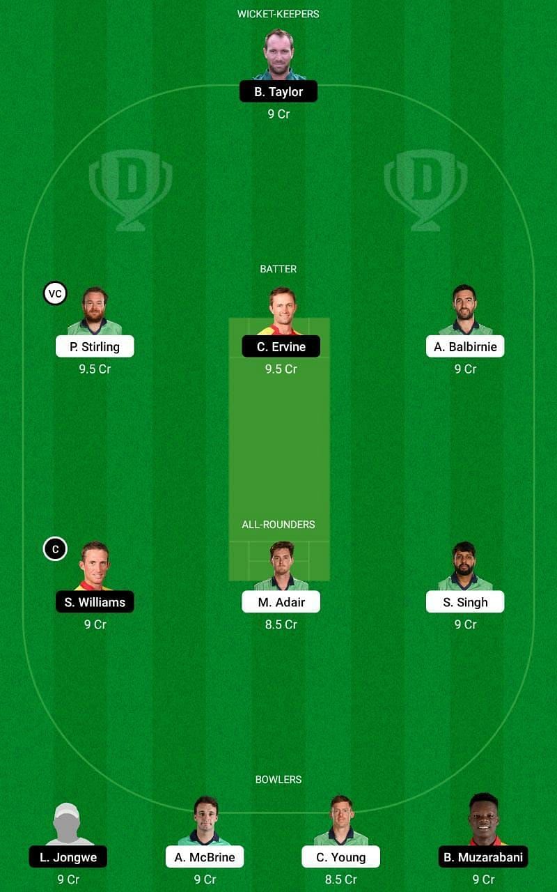 IRE vs ZIM 3rd ODI Dream11 Fantasy Tip #2