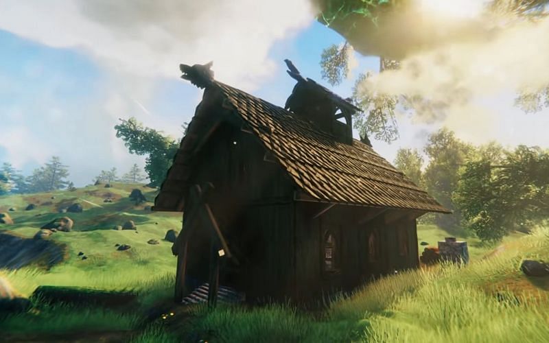 Shingles are one of the new additions to building in Valheim (Image via Iron Gate)