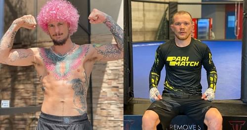 Sean O'Malley (left), Petr Yan (right) [Images courtesy @sugaseanmma @petr_yan on Instagram]