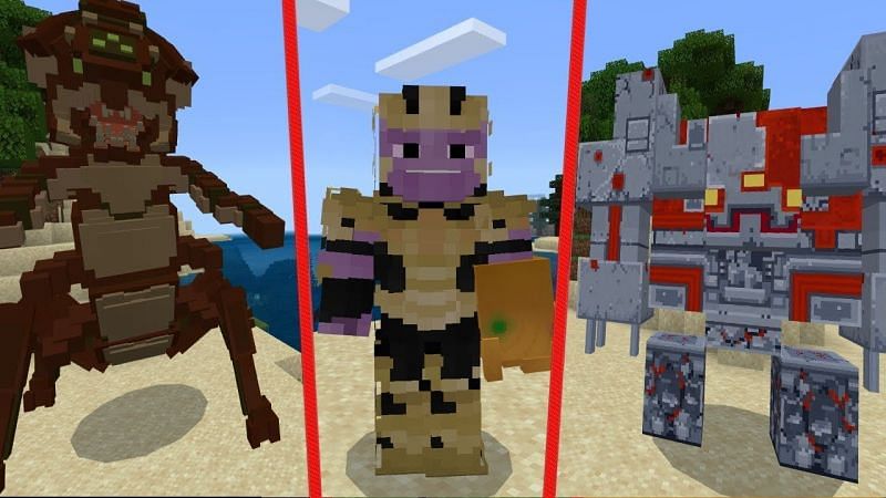 Minecraft THE END MOD!, TRAVEL TO END AND FIGHT NEW MOBS AND BOSSES!