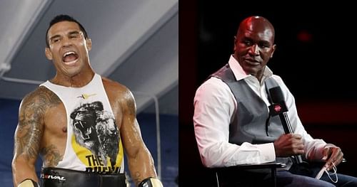 Vitor Belfort (left) & Evander Holyfield (right)