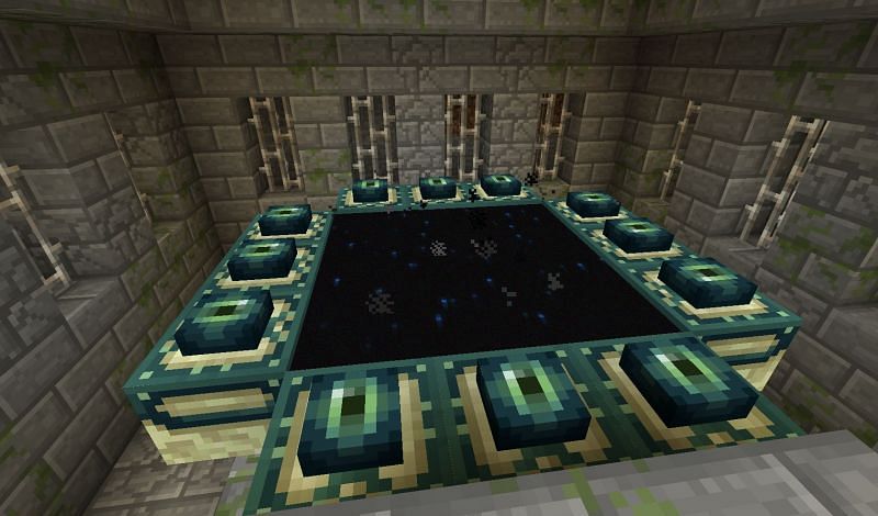 End portals are not the only attraction for fortresses, but only the clearest (Image via Mojang)