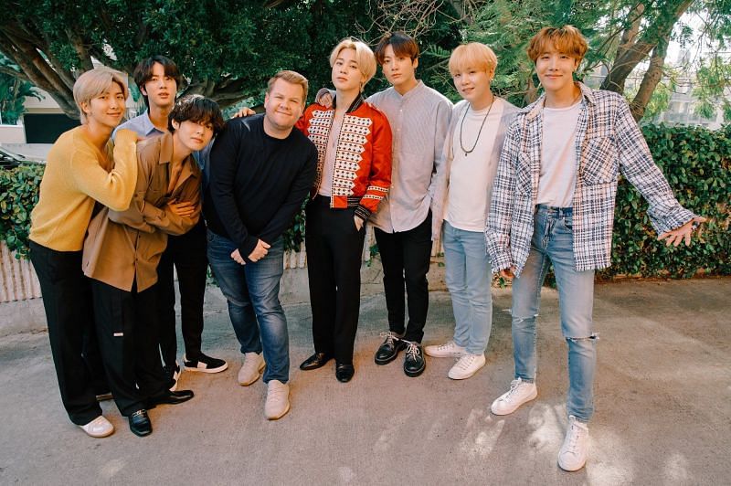 BTS fans slam James Corden for referring to ARMY&#039;s as &quot;15-year-old girls&quot; (Image via CBS/Getty Images)