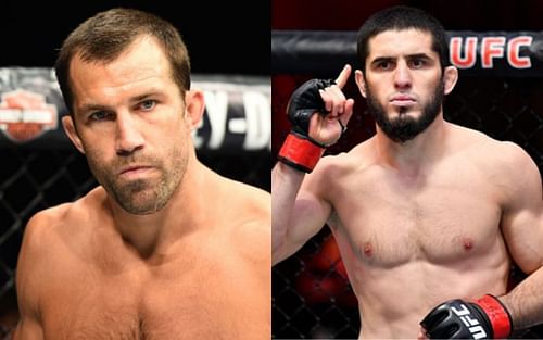 Luke Rockhold (left); Islam Makhachev (right)