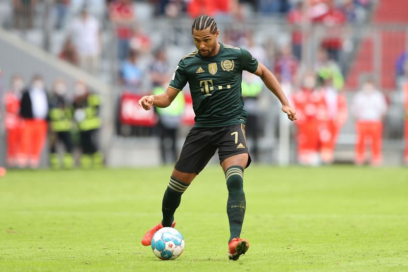 Serge Gnabry in action for FC Bayern M&uuml;nchen.