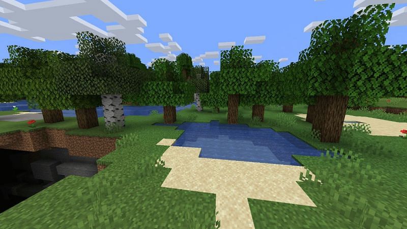 Wild trees in Minecraft (Image via Minecraft)