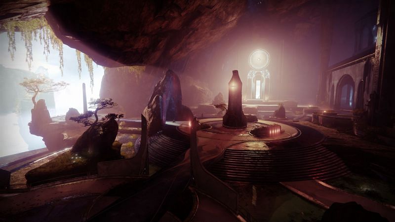 Destiny 2 Dreaming City location Harbinger&#039;s Side Hall statue (Image via Bungie)