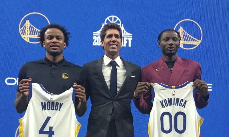 Golden State Warriors introduce Jonathan Kuminga and Moses Moody [Source: USA Today]