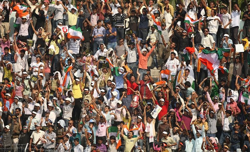 Passionate Cricket fans in Guwahati, Assam