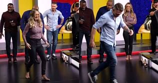 Watch: Paul Felder, Daniel Cormier and Laura Sanko shake a leg at the UFC 266 weigh-in show
