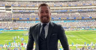 Watch: Conor McGregor cheers for the Dallas Cowboys from the VIP stands at SoFi Stadium