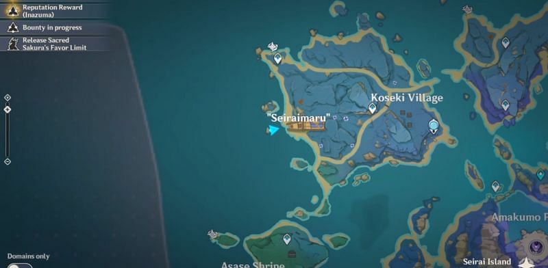 The third location on the map (Image via Genshin Impact)