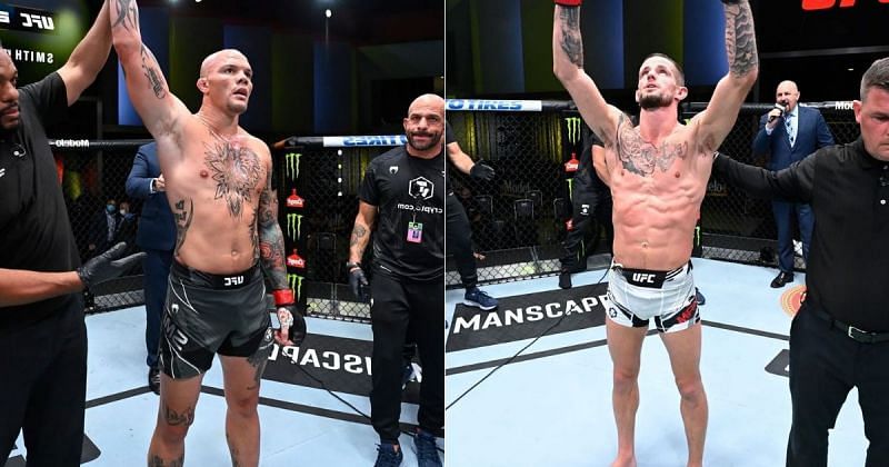 Anthony Smith (left) and Nathan Maness (right) [Images Courtesy: @ufc on Instagram]