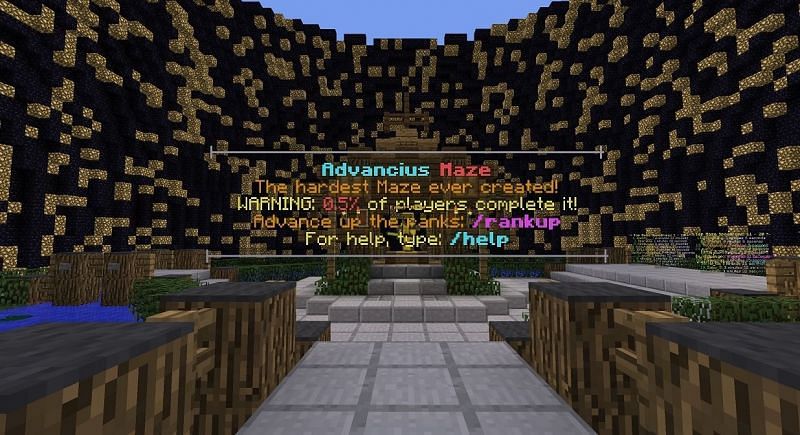 Only 0.5% of players have completed the Advancius Maze (Image via Mojang)