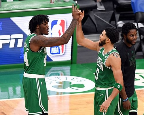 Can Robert Williams (left) step up for the Boston Celtics this season?