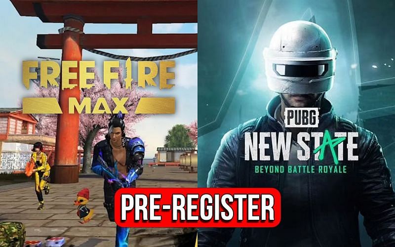 How to pre-register for Free Fire Max and PUBG New State (Image via Sportskeeda)
