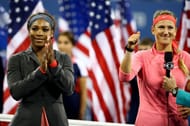 Serena Williams and Victoria Azarenka at the 2013 US Open