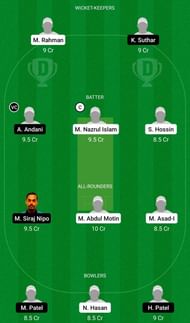 Dream11 Team for Friendship CC vs Wild Panthers - ECS T10 Cartaxo 2021.