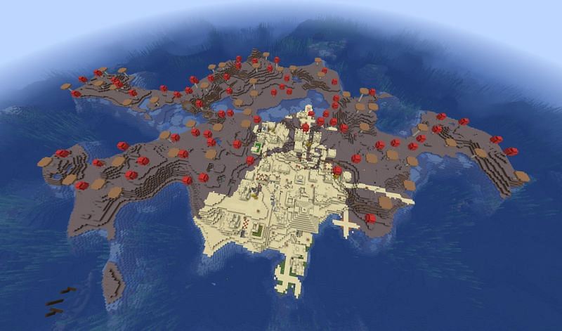 A mushroom island (Image via Mojang)