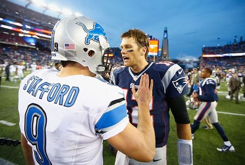 Matthew Stafford and Tom Brady