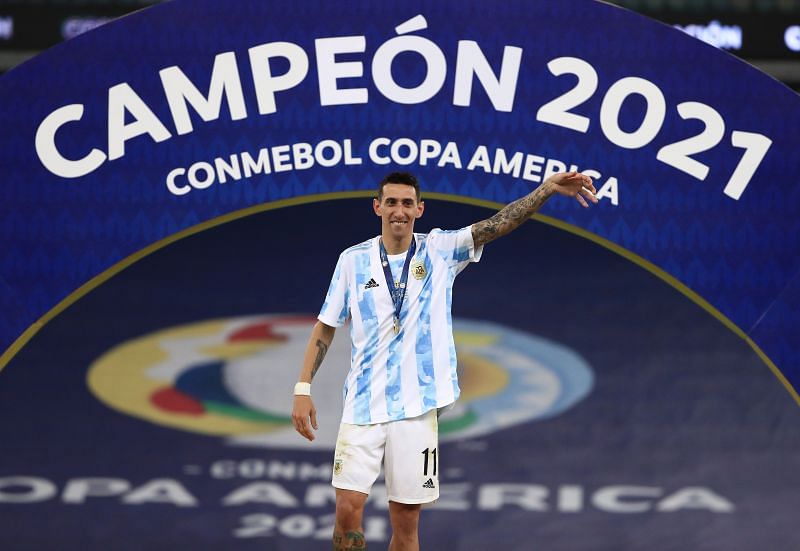 Di Mar&iacute;a was in the winning squad at the Copa America Brazil 2021 (Image via Getty)