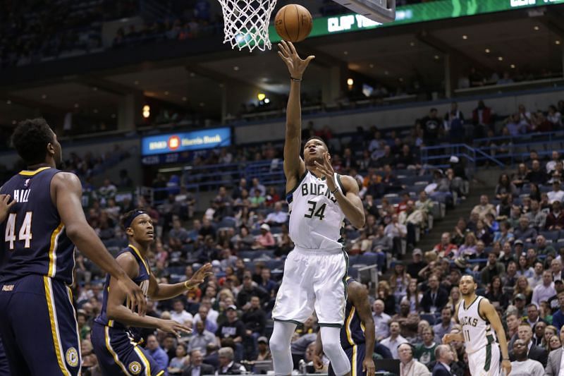 Giannis Antetokounmpo is capable of dominating on both ends of the floor