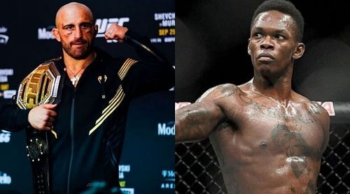 Alexander Volkanovski and Israel Adesanya