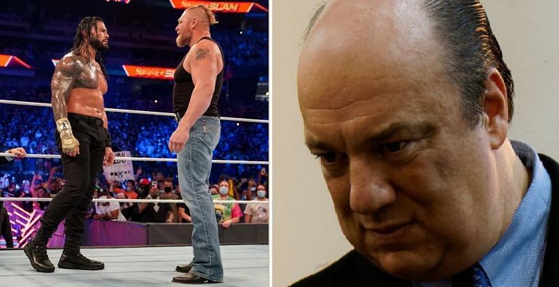 Roman Reigns and Brock Lesnar come face to face; Paul Heyman reacts!