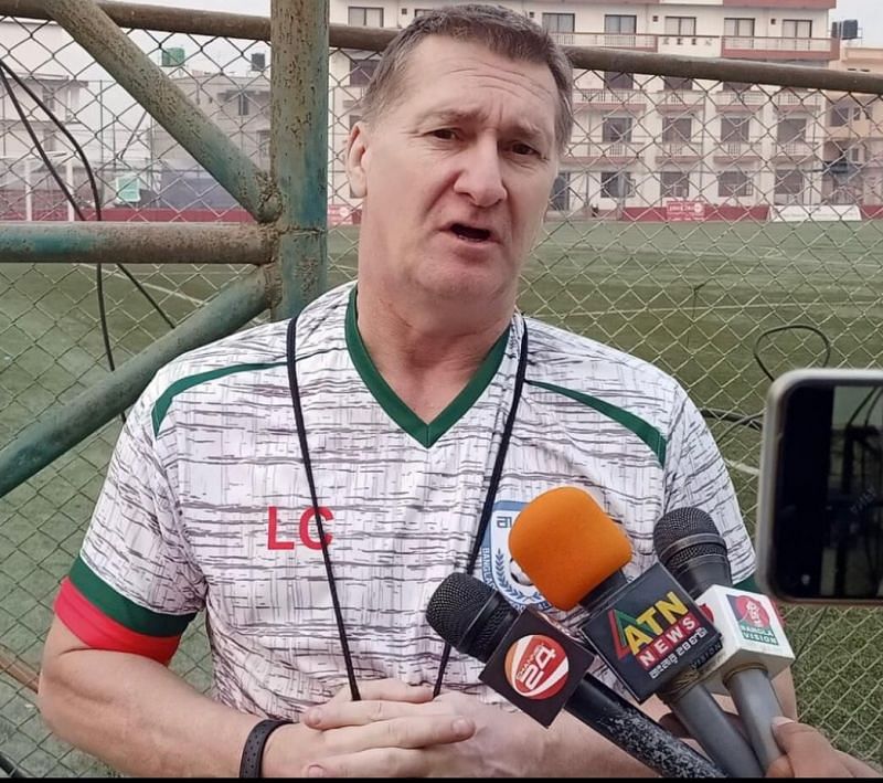Former Chelsea goalkeeping coach Leslie Cleevely. (Source: SC East Bengal Twitter)