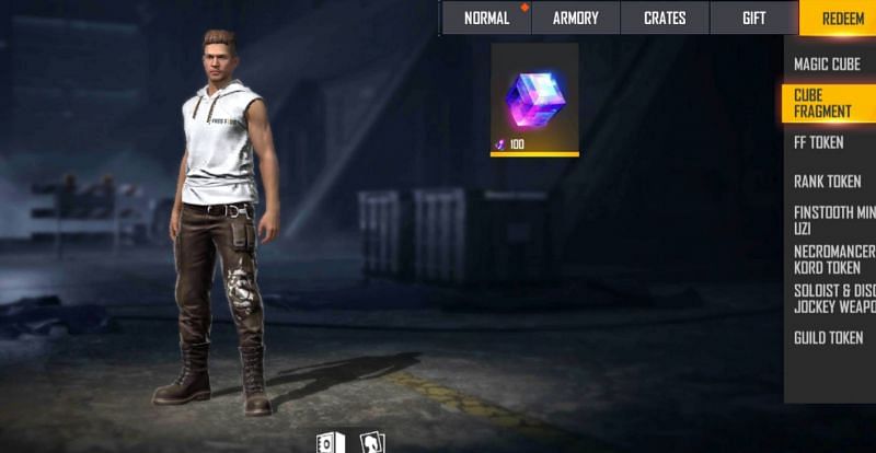 Players will have to choose Cube Fragments (Image via Free Fire)